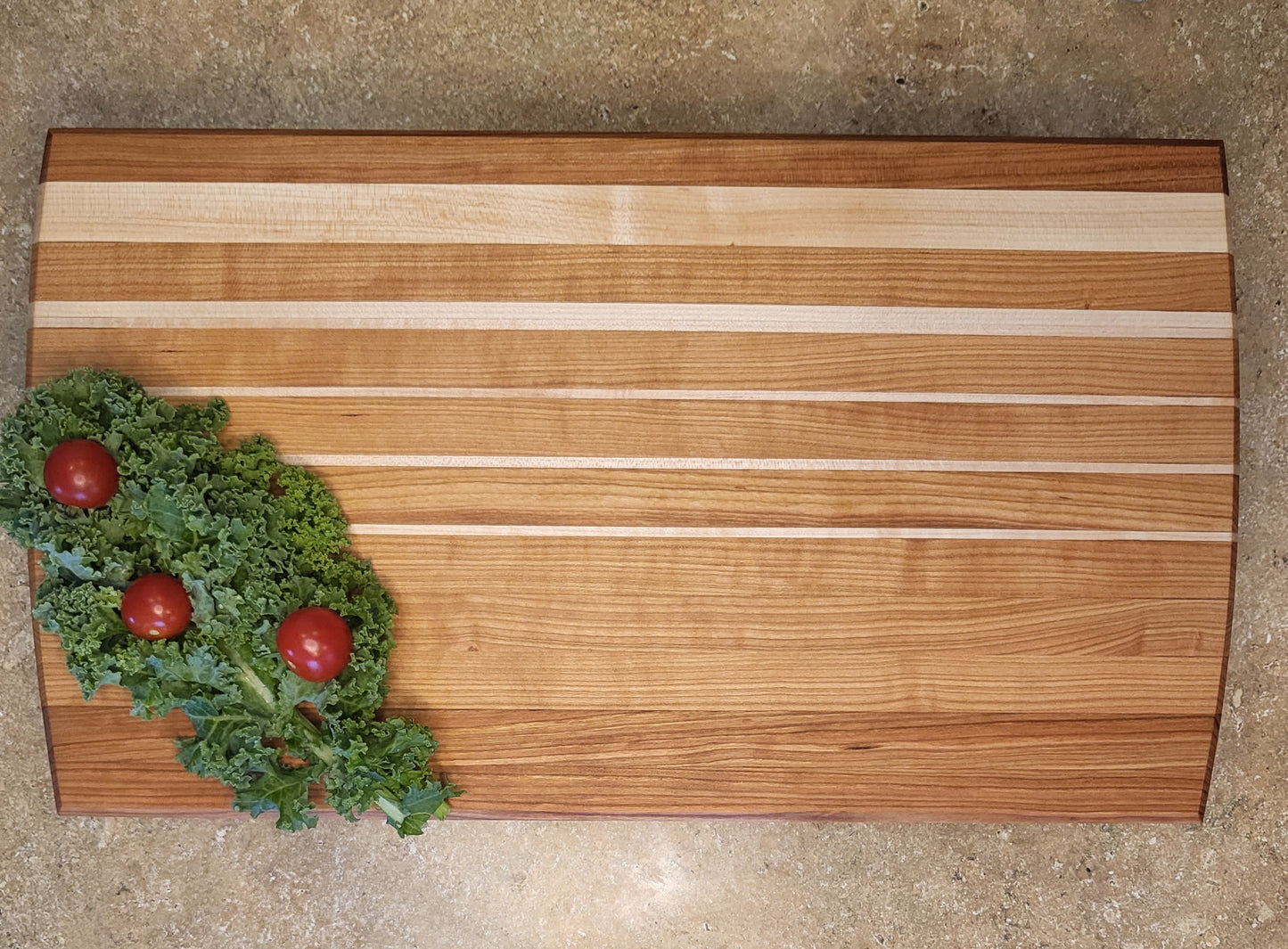 "Tsunami" Butcher Block Style Cutting Board