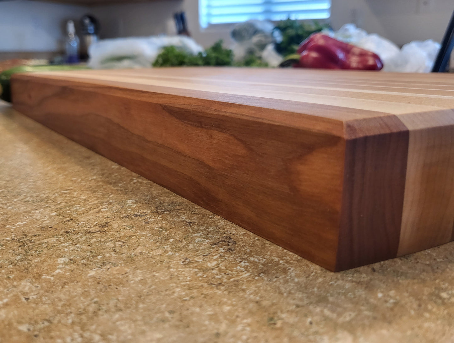 "Tsunami" Butcher Block Style Cutting Board